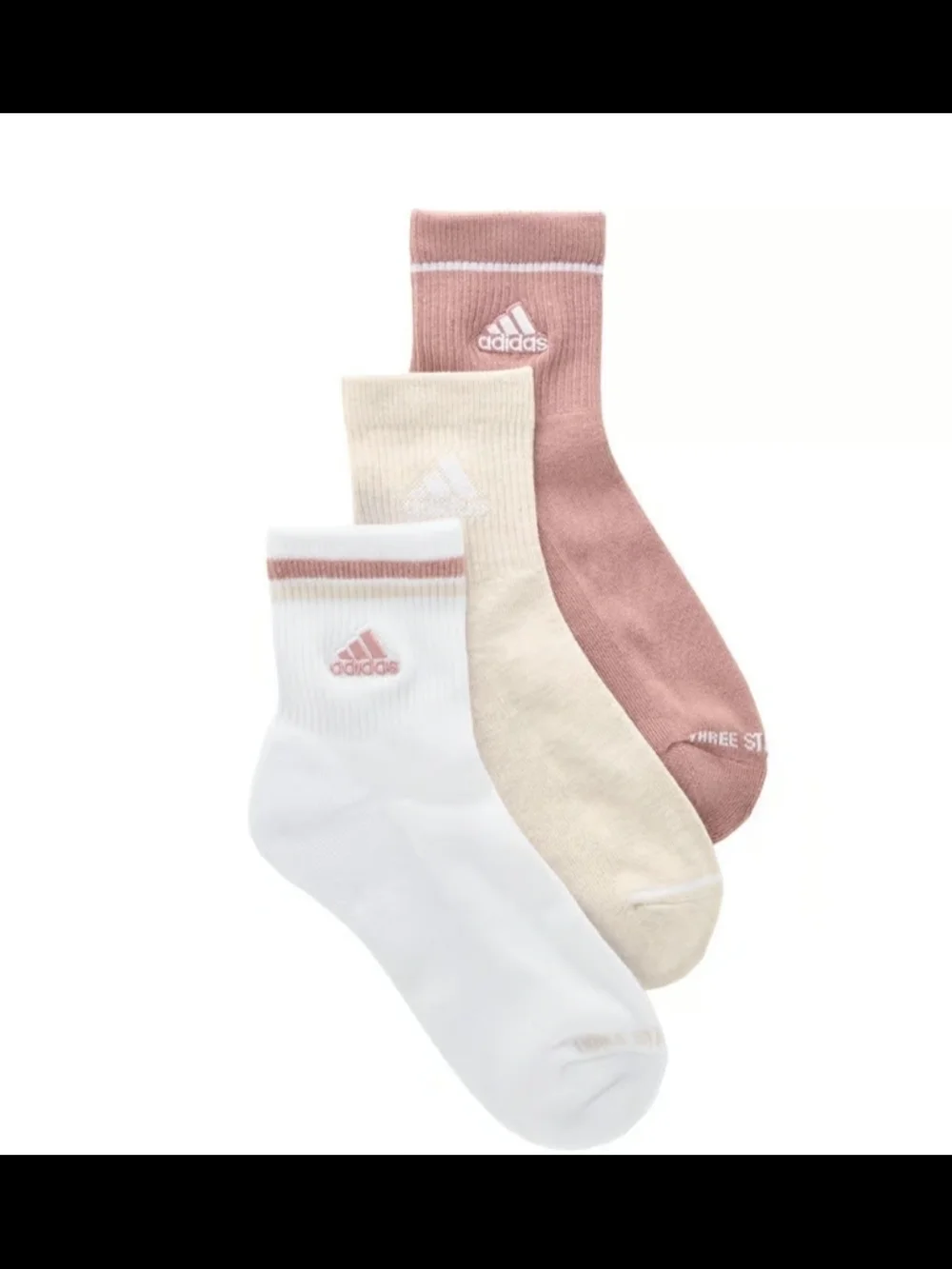 adidas Women's 3-Pk Cushioned Climacool Sport High Quarter Socks Shoe Size 5-10